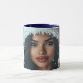 Santa Girl - Ho Ho Ho - Christmas Mok (Midden)