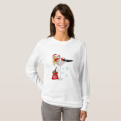 Santa girl martini t-shirt (Voorkant volledig)