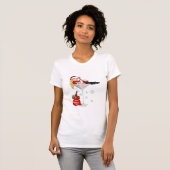 Santa girl martini t-shirt (Voorkant volledig)