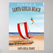 Santa Giulia Beach  franse reisposter Poster (Voorkant)