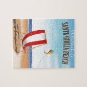 Santa Giulia Beach Oude Franse reisposter Legpuzzel (Horizontaal)