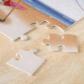 Santa Giulia Beach Oude Franse reisposter Legpuzzel (Zijkant)
