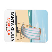 Santa Giulia Corsica: poster "vliegreizen" Magneet (Horizontaal)