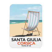 Santa Giulia Corsica: poster "vliegreizen" Magneet (Verticaal)