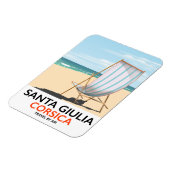Santa Giulia Corsica: poster "vliegreizen" Magneet (Linkerzijde)