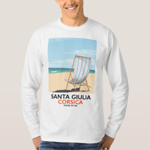 Santa Giulia Corsica "reizen per vliegtuig" strand T-shirt