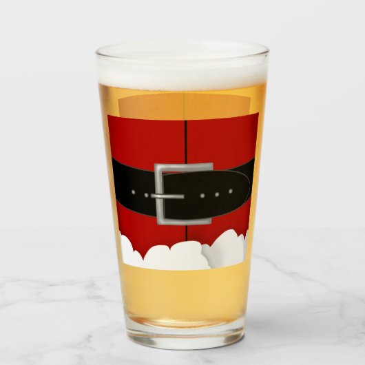 Santa Glass Cup Glas (Achterkant gevuld)
