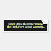 santa_glbl_wrming_bmprstkr_blk bumpersticker (Voorkant)