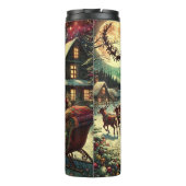 Santa Glides Through Holiday Skies Thermosbeker (Achterkant)