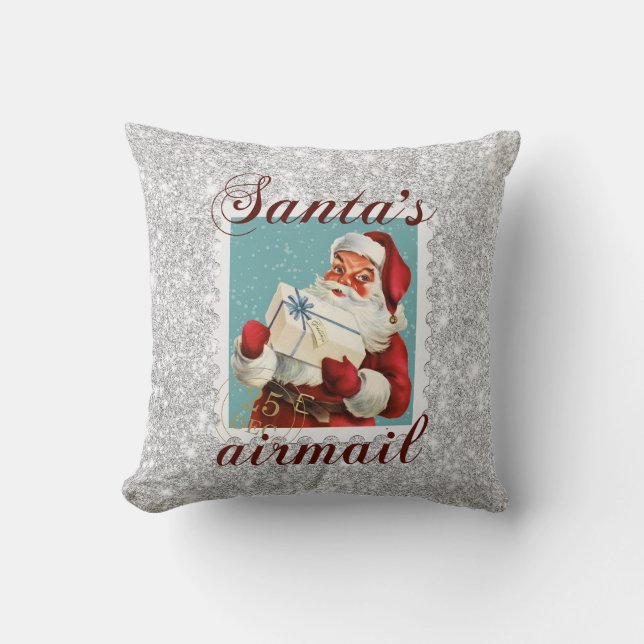  Santa Glitter Home Decor Sierkussen (Voorkant)