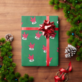 Santa Glove ASL Ik hou van je cadeaupapier