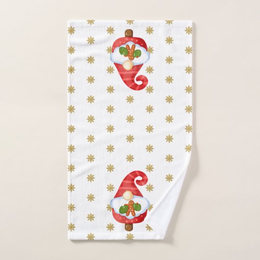 Santa Gnome Bad Handdoek (Handdoek)