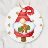 Santa Gnome Bedankjes Labels (Achterkant)