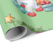 Santa Gnome Cadeaupapier (Rol Hoek)