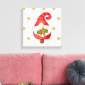 Santa Gnome Canvas Afdruk (Insitu (Woonkamer))