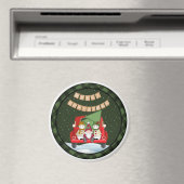 Santa Gnome en Snowmen Magneet (Insitu (Vaatwasser))