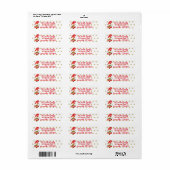 Santa Gnome Etiket (Full Sheet)