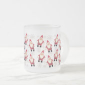 Santa  Gnome Glass kerstMok Matglas Koffiemok (Voorkant rechts)