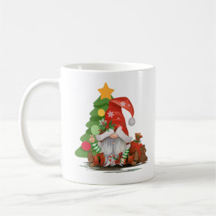 Santa Gnome - Grappig kerstboomdesign T-Shirt Koffiemok