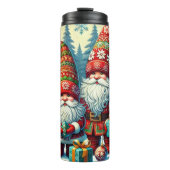 Santa Gnome Holiday Tumbler – Festive Gift Idea Thermosbeker (Voorkant)