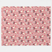 Santa  Gnome Kerst Fleece Deken (Voorkant (Horizontaal))