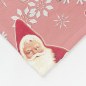 Santa  Gnome Kerst Fleece Deken (Hoek)