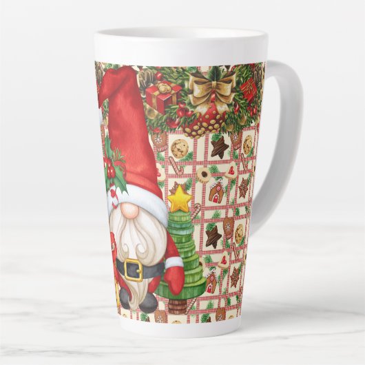 Santa Gnome Latte Mok (Rechterhoek)
