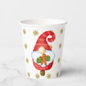 Santa Gnome Papieren Bekers (Achterkant)