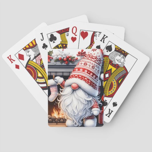 Santa Gnome Playing Cards Pokerkaarten (Achterkant)