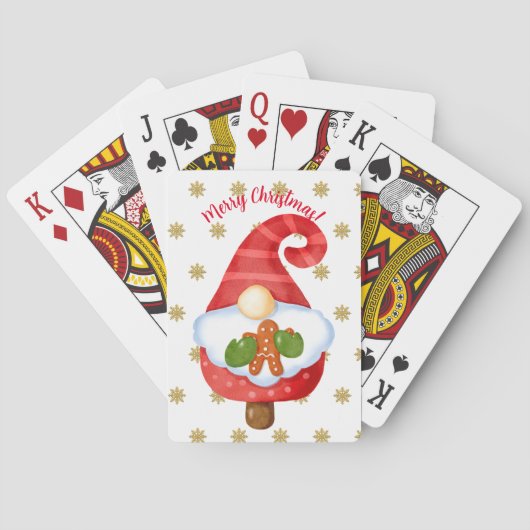Santa Gnome Pokerkaarten (Achterkant)