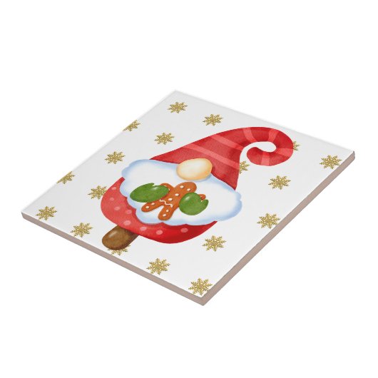 Santa Gnome Tegeltje (Zijkant)