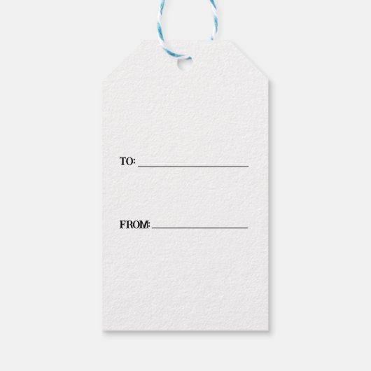 Santa Gnome voor Feestdagen Pattern Blue Christmas Cadeaulabel (Achterkant)