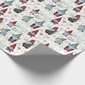 Santa Gnomes Kerstbomen Inpakpapier (Hoek)