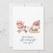 Santa Gnomes Merry Christmas Little Party Kaart (Achterkant)