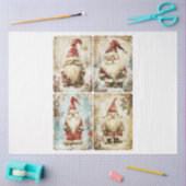 Santa Gnomes Tissuepapier (Craft)