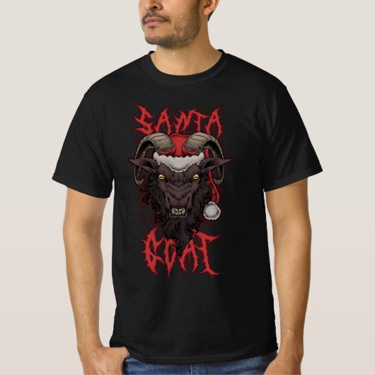 Santa Goat  T-shirt (Voorkant)