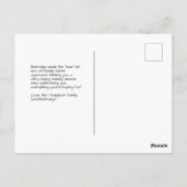 Santa Goedgekeurd Ondeugend of Nice Formulier Foto Briefkaart (Achterkant)