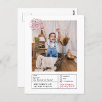 Santa Goedgekeurd Ondeugend of Nice Formulier Foto