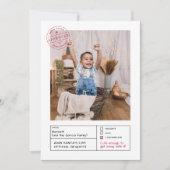 Santa Goedgekeurd Ondeugend of Nice Formulier Foto Feestdagenkaart (Voorkant)