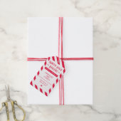 Santa Goedgekeurde Zelfgemaakte Kerstcadeau Tags Cadeaulabel (Met Touw)