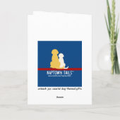 Santa Golden Dog Christmas Wishes 2025 Card Bedankkaart (Achterkant)