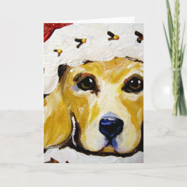 Santa Golden Feestdagen Kaart