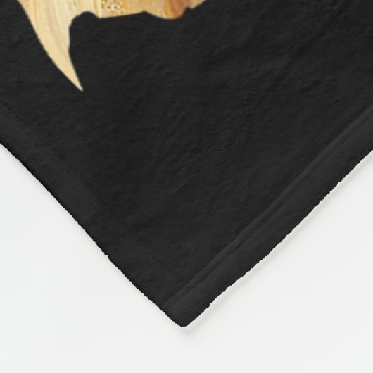 Santa Golden Retriever Christmas Golden Retriever  Fleece Deken (Hoek)