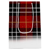 Santa Golden Retriever op speldenmager Medium Cadeauzakje (Achterkant)