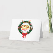 Santa Golf-kerstWenskaart Feestdagen Kaart (Achterkant)