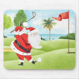 Santa Golf Summer Golf Mousepad Muismat