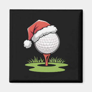 Santa golfbal voor Kerstmis golfbal Kerstmis Magneet