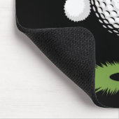 Santa golfbal voor Kerstmis golfbal Kerstmis Muismat (Hoek)
