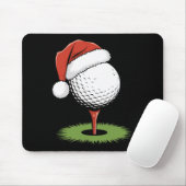 Santa golfbal voor Kerstmis golfbal Kerstmis Muismat (Met muis)