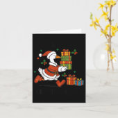 Santa Goose On The Loose Merry Goosemas Christmas Kaart (Gele Bloem)